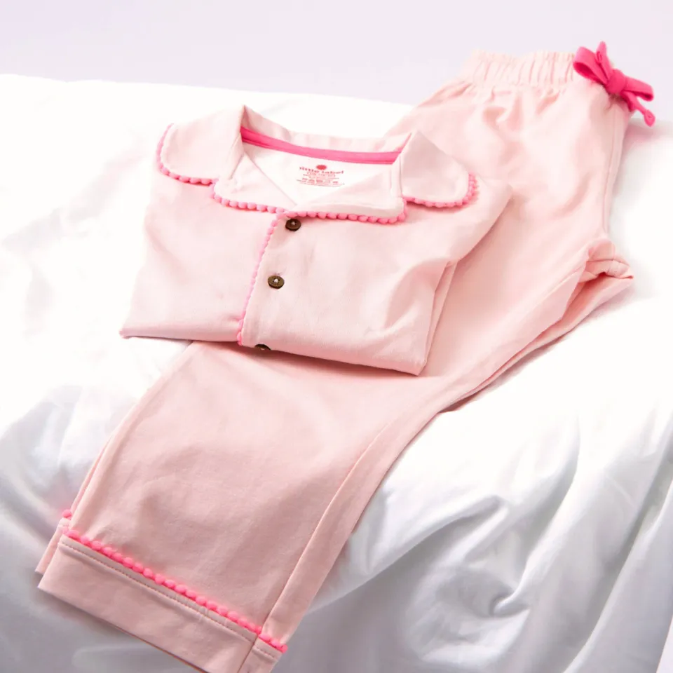 Little Label pyjama roze met klassieke kraag, foto 2