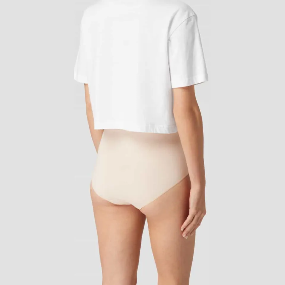 Mey Slip met labelprint, model 'Superfine' beige, foto 3