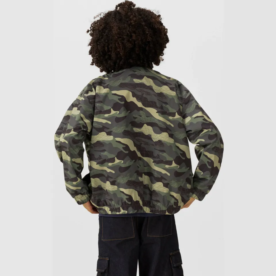 Coolcat jas Quint met printopdruk legergroen camo/groen, foto 5