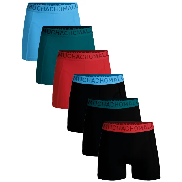 Muchachomalo Heren 6-pack Boxershorts Microfiber Veelkleurig