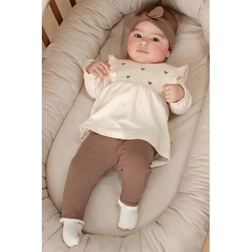 Feetje My Little Love geribbelde legging taupe, foto 4