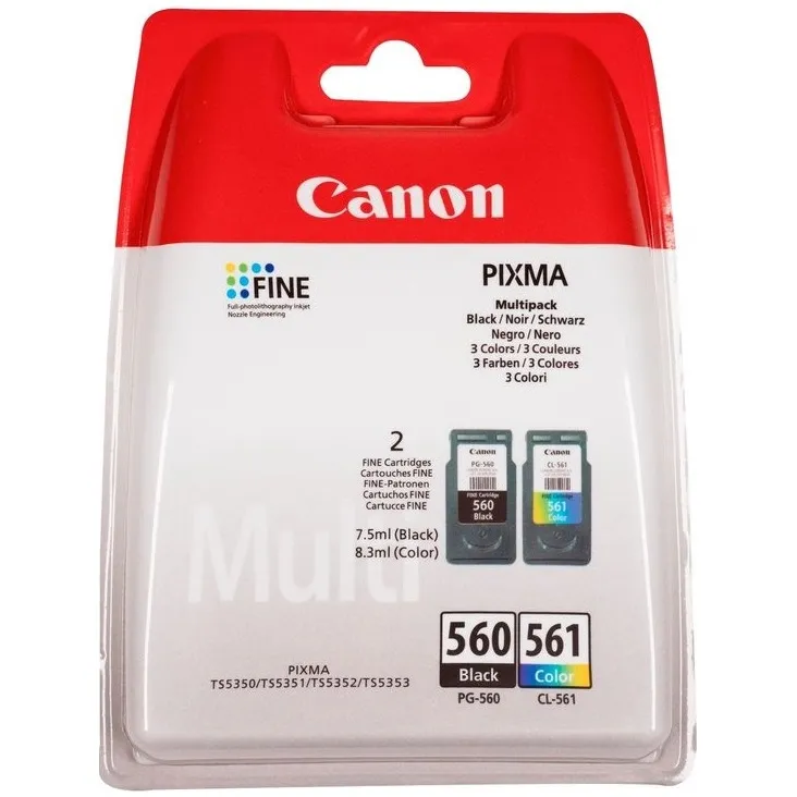 Canon PG-560/CL-561 inktcartridges set met fotopapier, foto 3