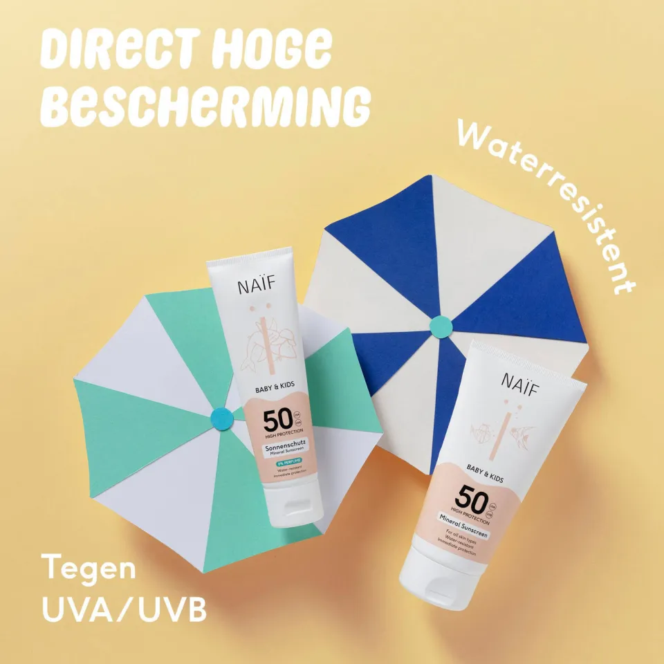 Naif Baby & Kids minerale zonnebrandcrème SPF50, foto 4
