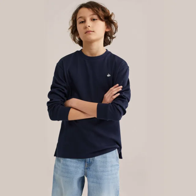WE Fashion longsleeve marineblauw, foto 4