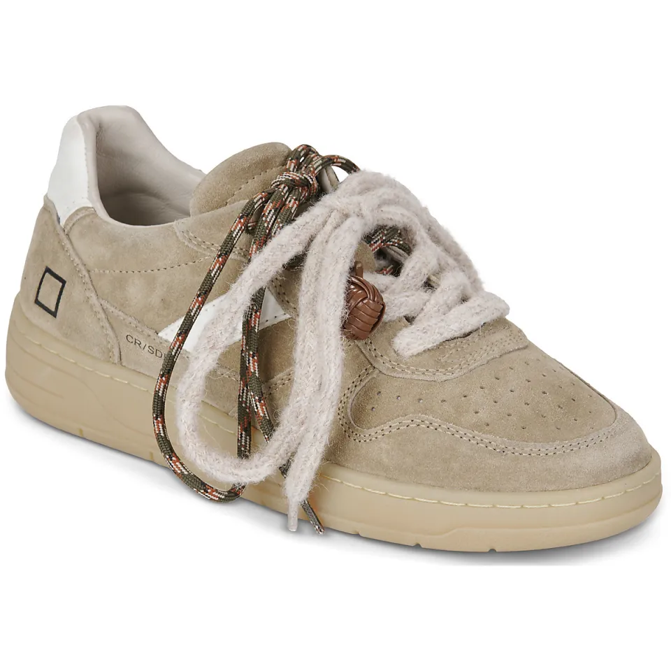 D.A.T.E. Court 2.0 Suede lage sneakers beige, foto 2