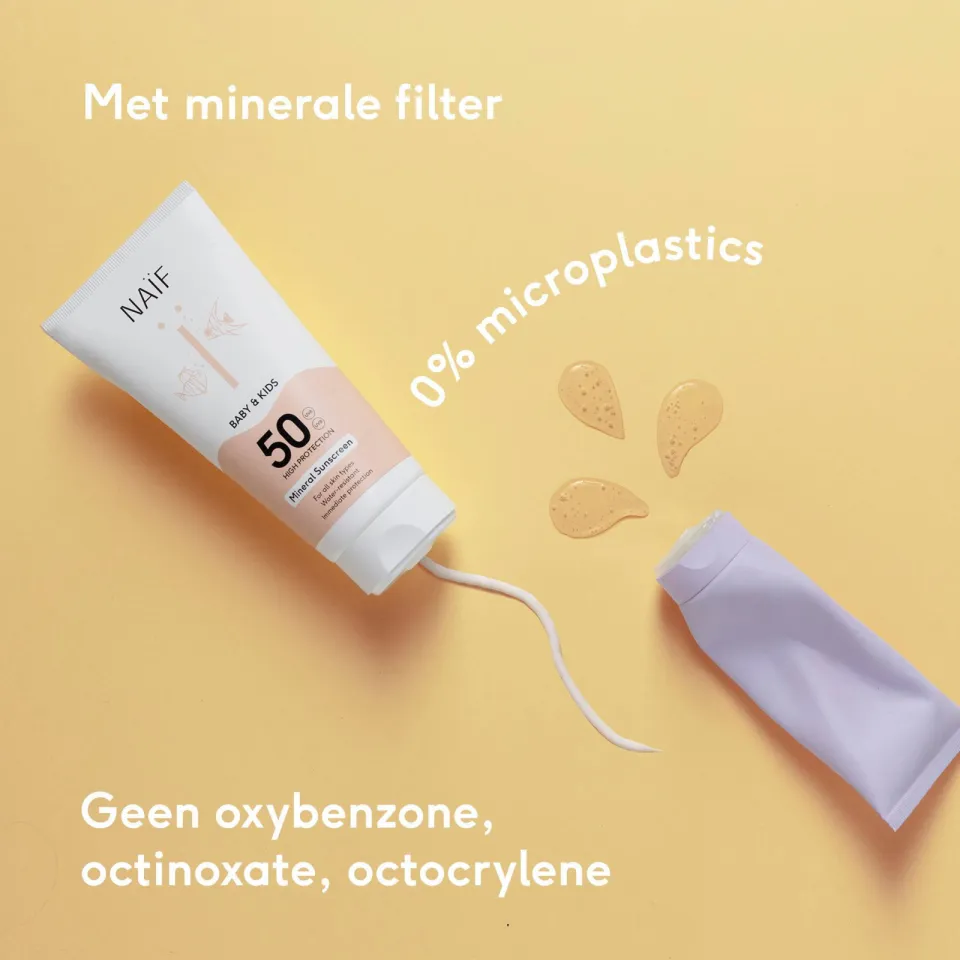 Naif Baby & Kids minerale zonnebrandcrème SPF50, foto 2