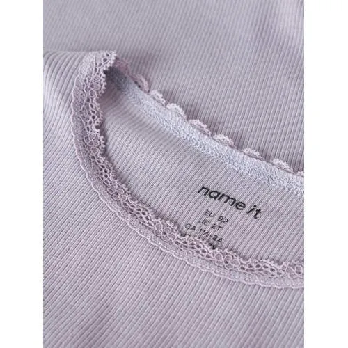 NAME IT MINI ribgebreide longsleeve lila, foto 3