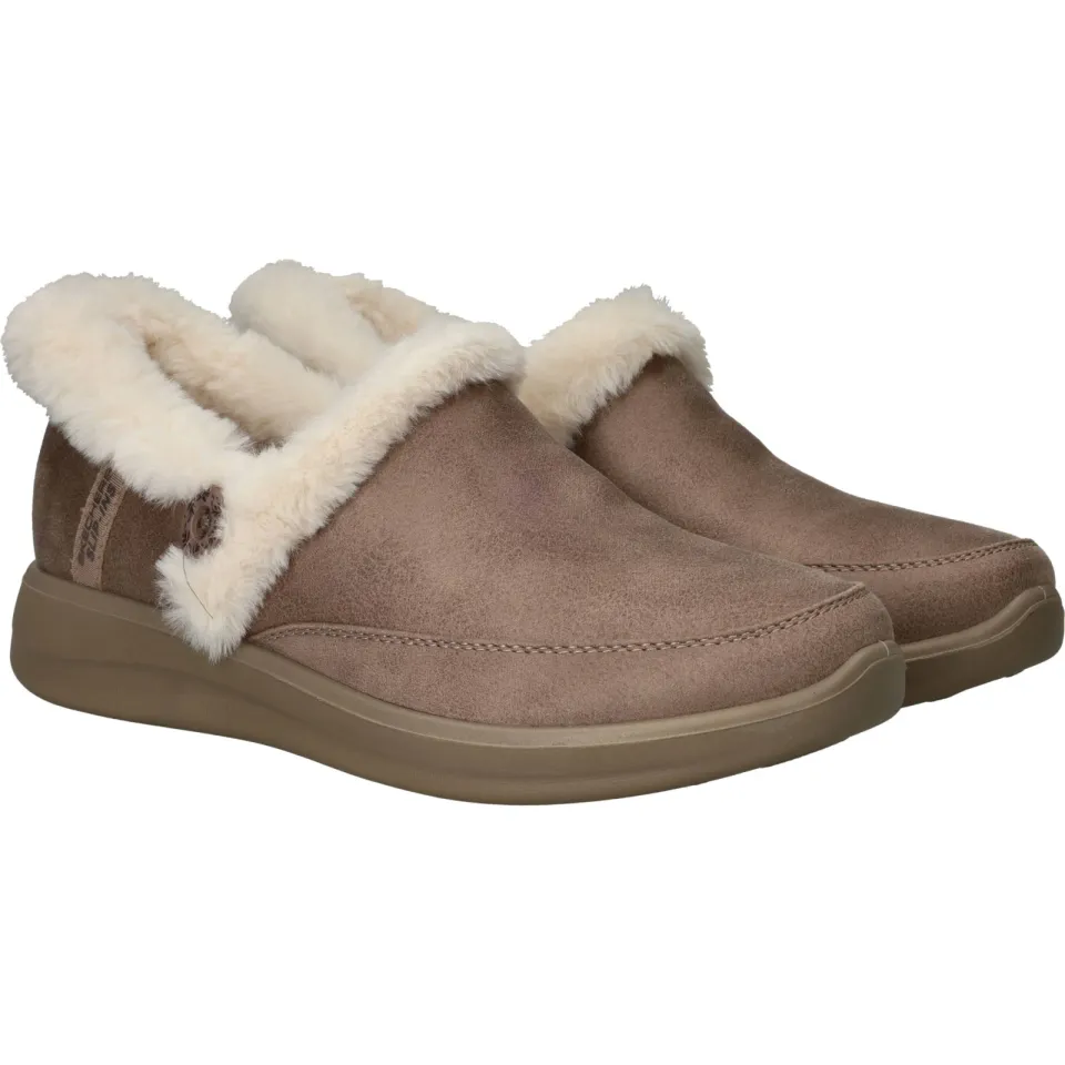 Skechers Slip-Ins Cozy Escape Pantoffels Dames Beige, foto 3