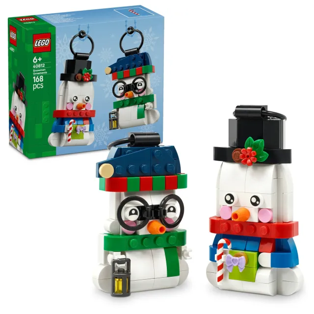 Lego Seasons and Occasions Sneeuwpopornamenten - Kerstversiering en Bouwpakket voor Kinderen 40812