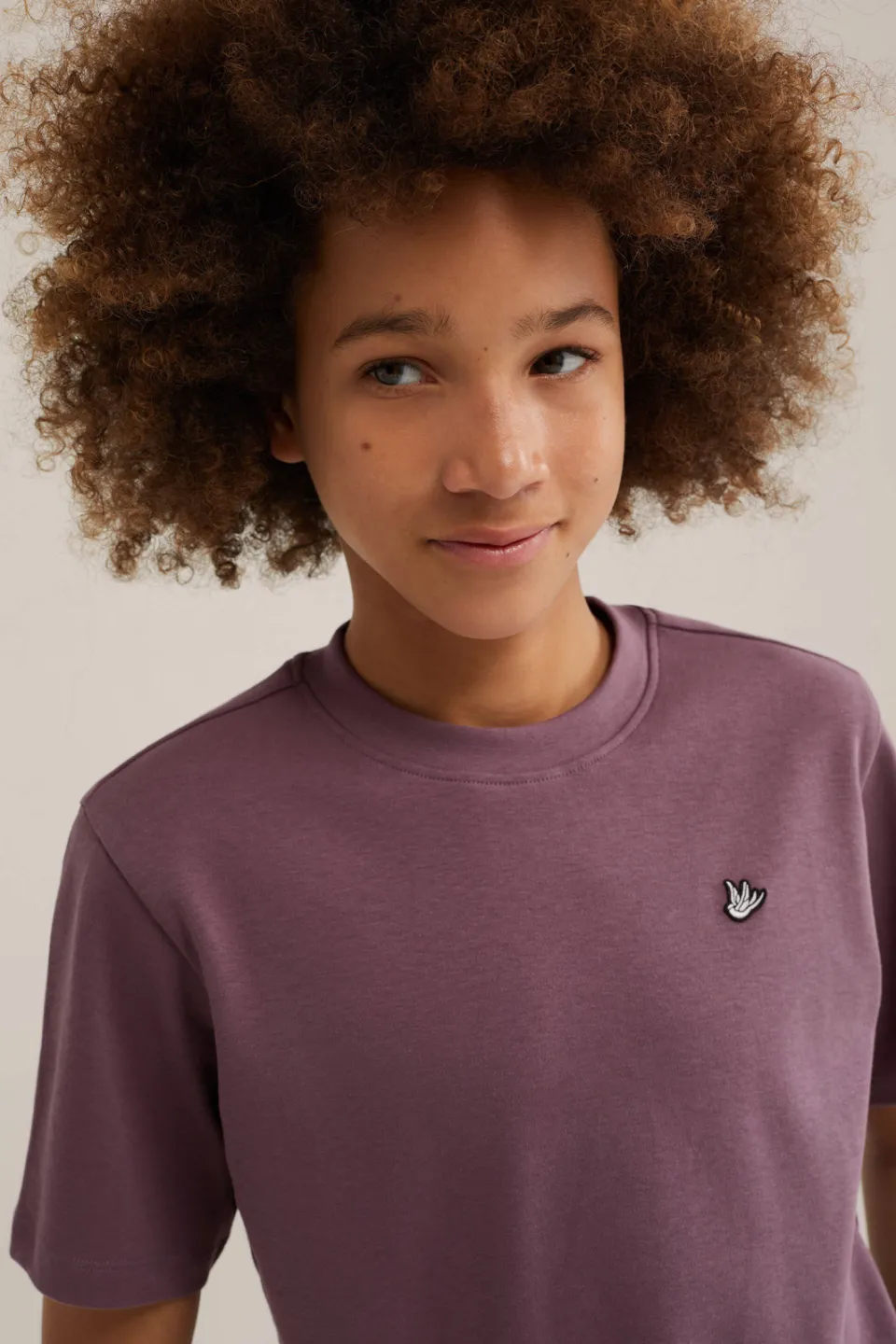 WE Fashion t-shirt paars, foto 2