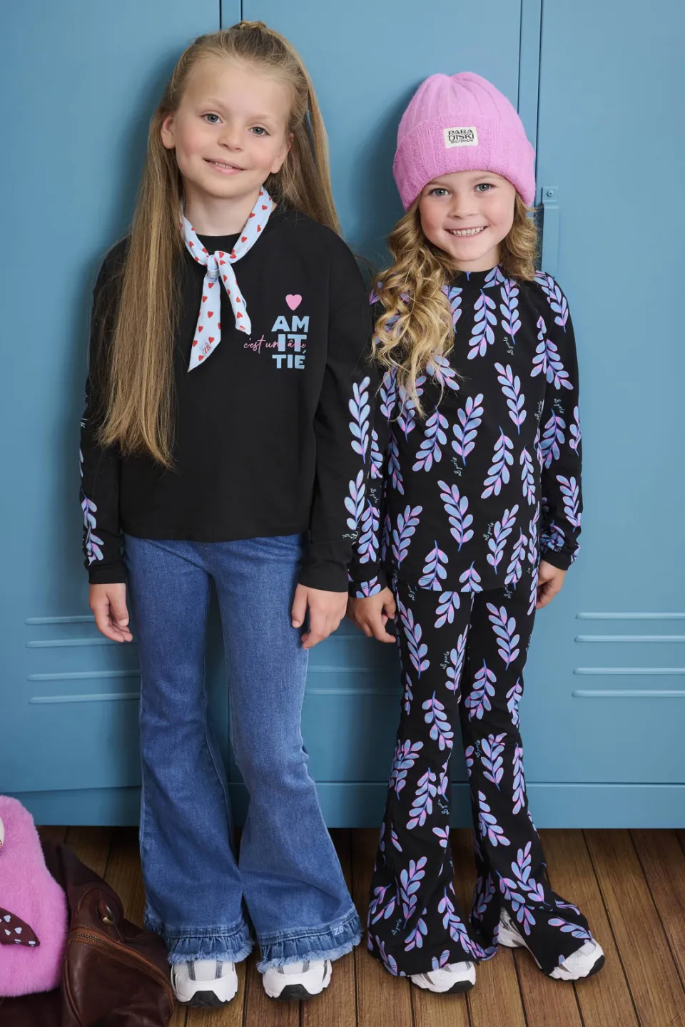 Z8 kids longsleeve Oumayra zwart/lichtblauw, foto 6