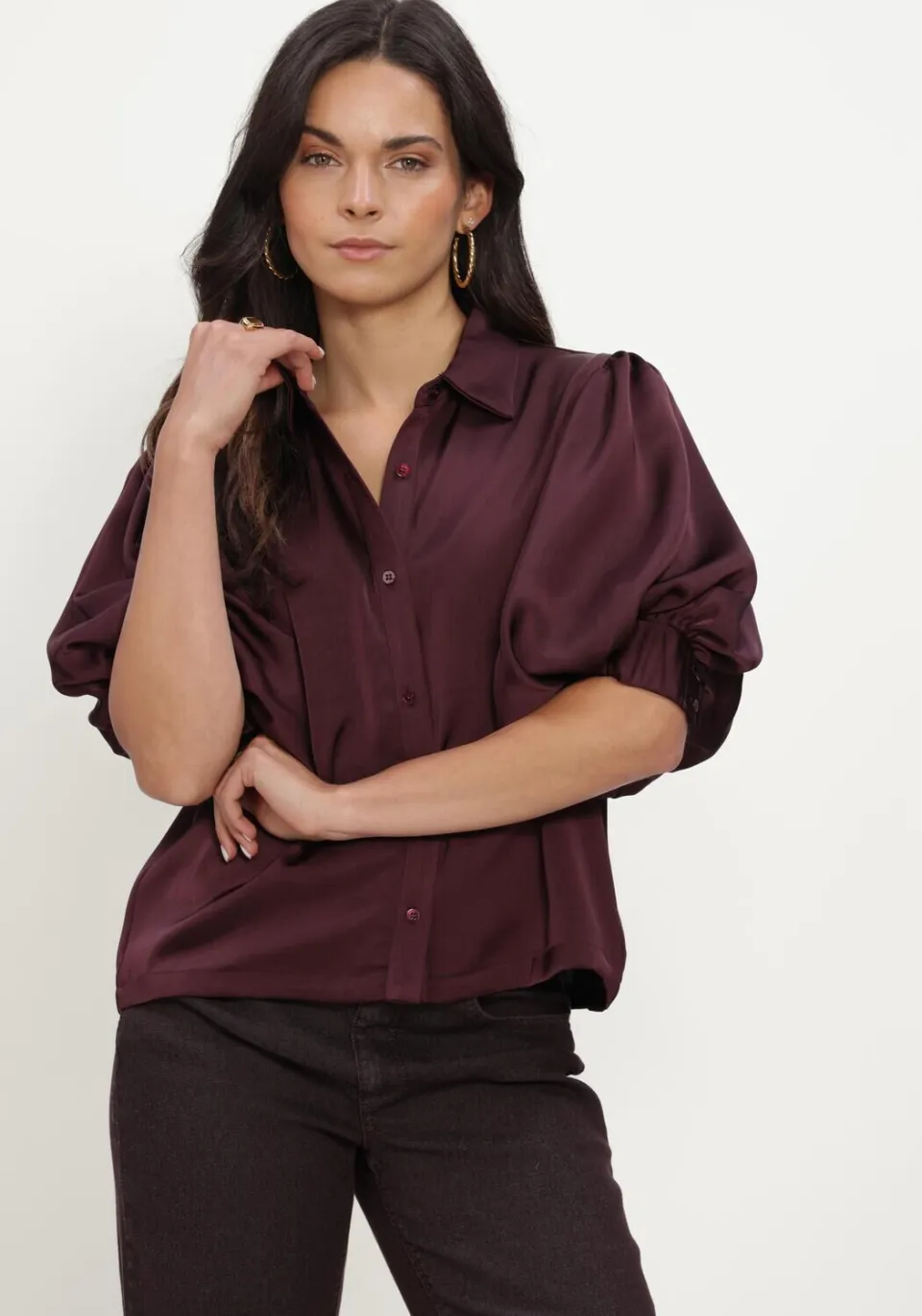Notre-V Nv-inka blouse bordeaux, foto 3