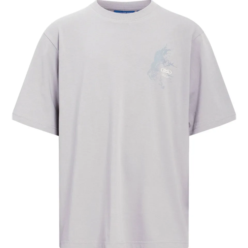 Redefined Rebel T-shirt met backprint lichtgrijs, foto 2