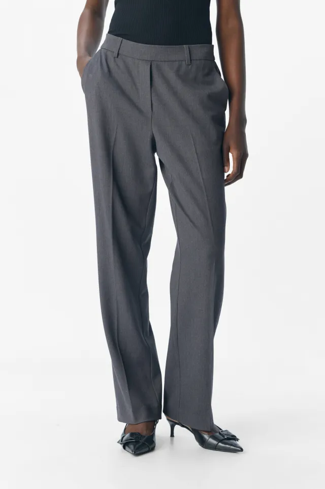 Object straight regular waist broek grijs, foto 3