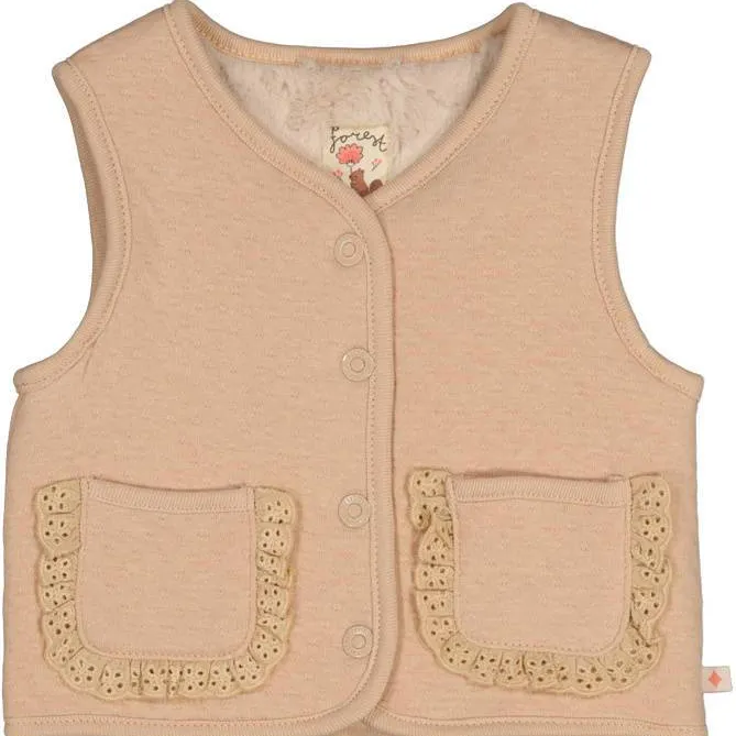 Feetje reversible gilet Forest Garden - beige, foto 2
