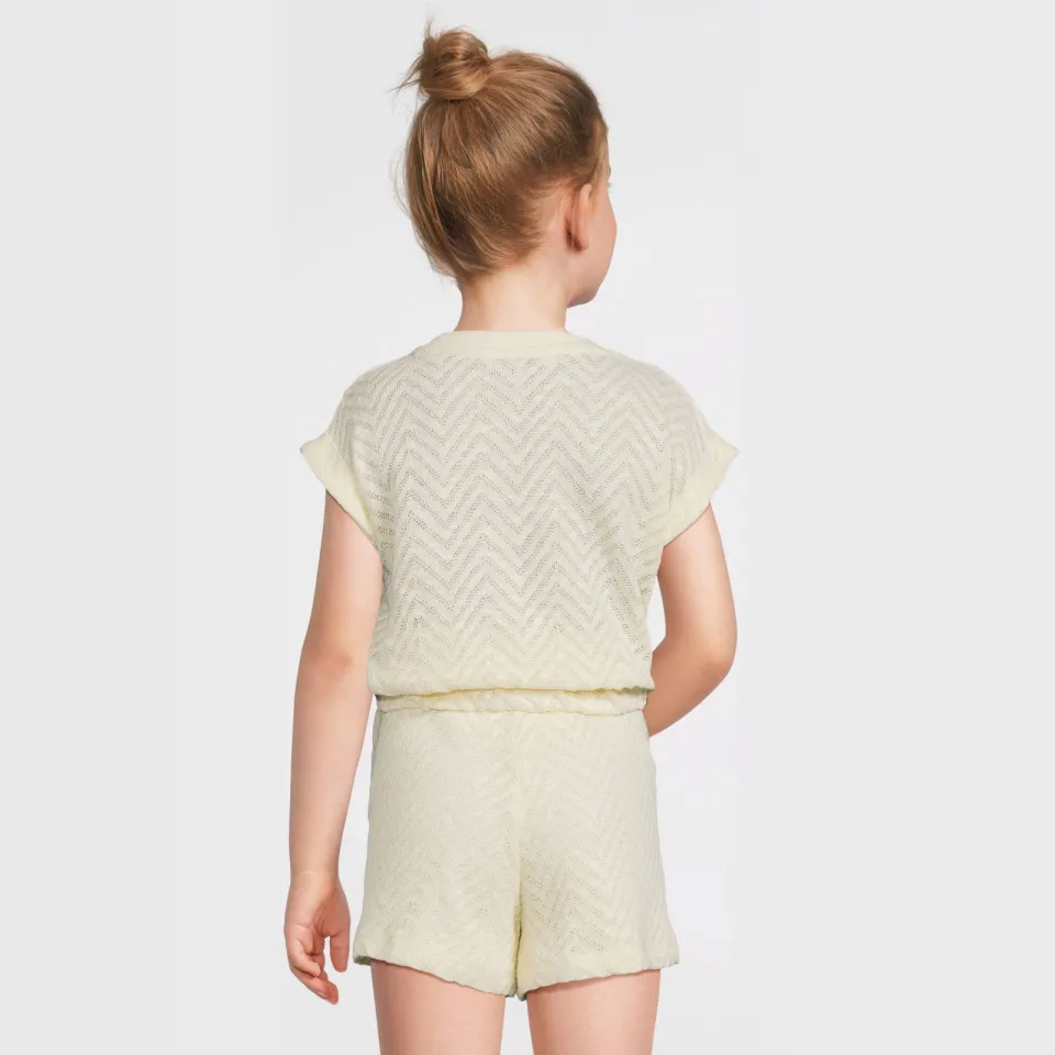 Anytime crochet mouwloze top off-white, foto 4