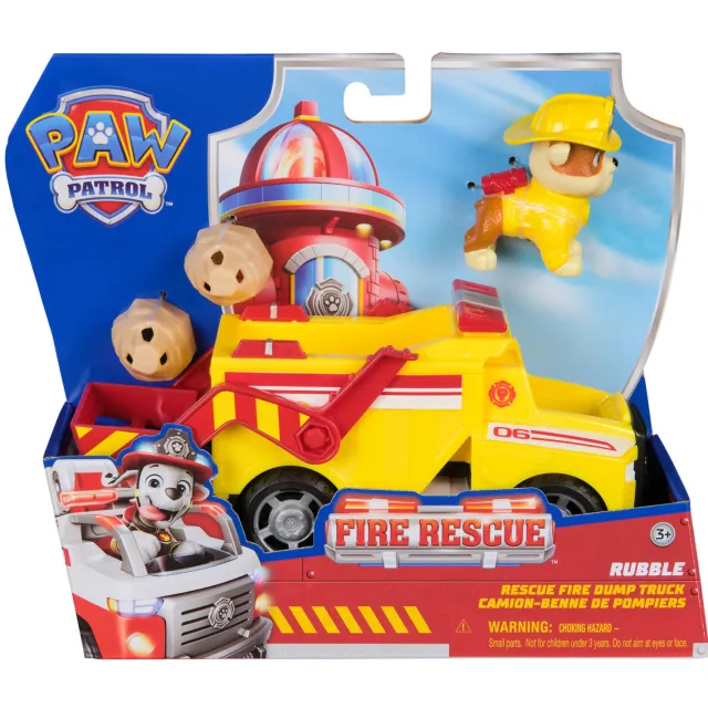 PAW Patrol Fire Rescue Vehicle Rubble speelvoertuig
