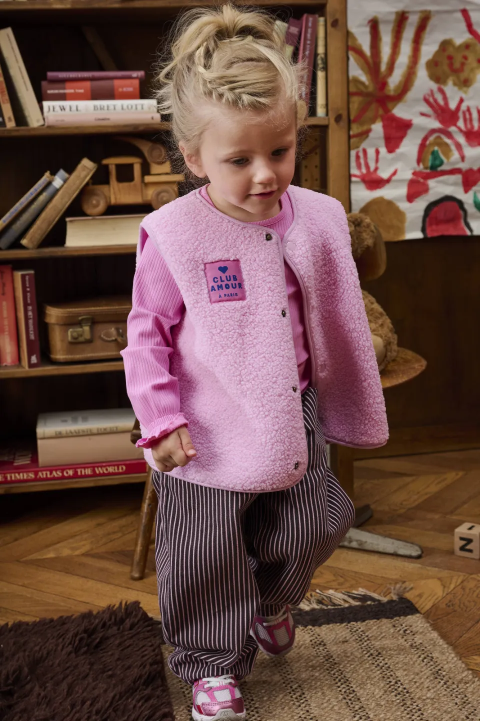 Z8 mini baggy broek Nisrine donkerrood/roze, foto 6