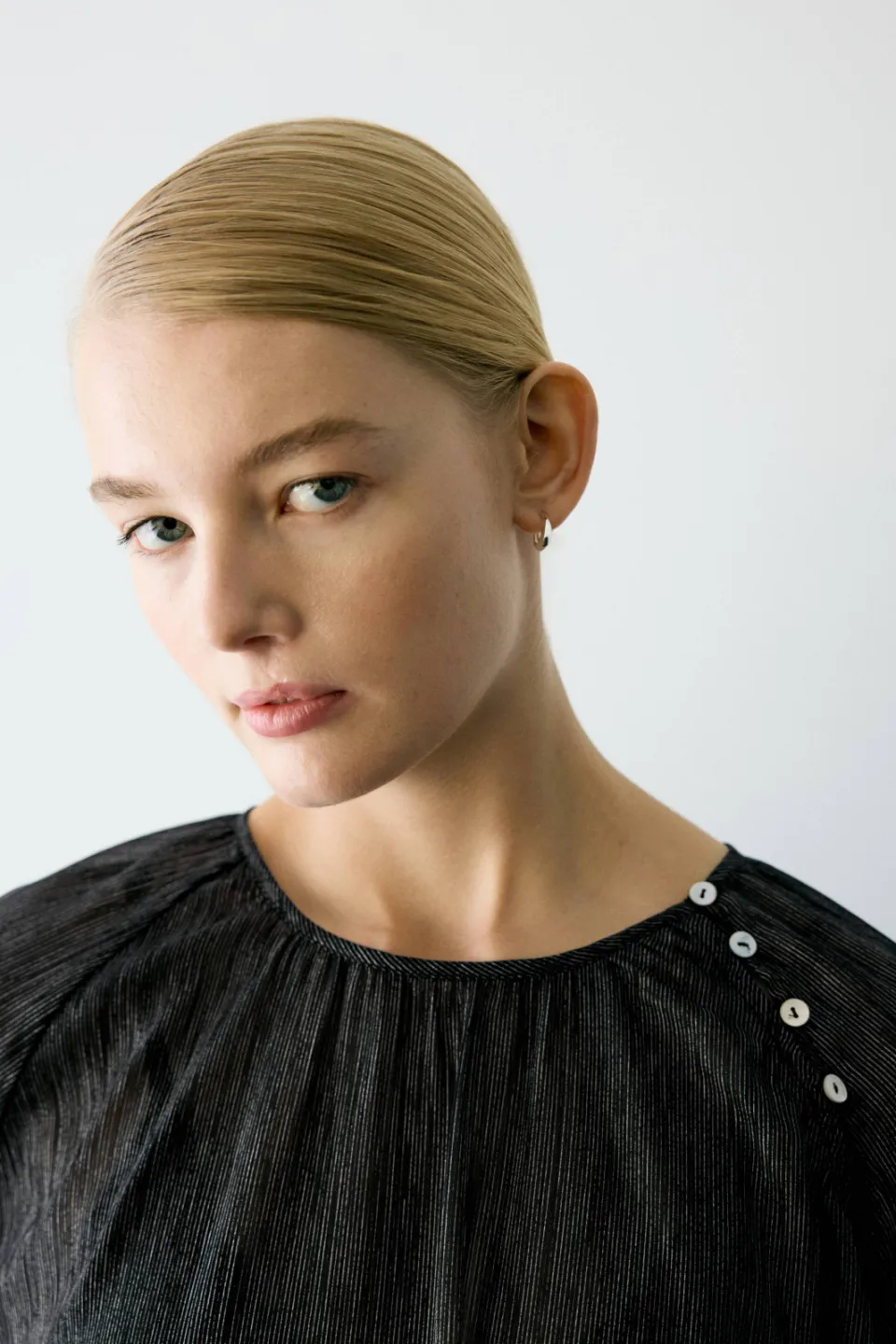 Mango semi-transparante blousetop zwart, foto 6