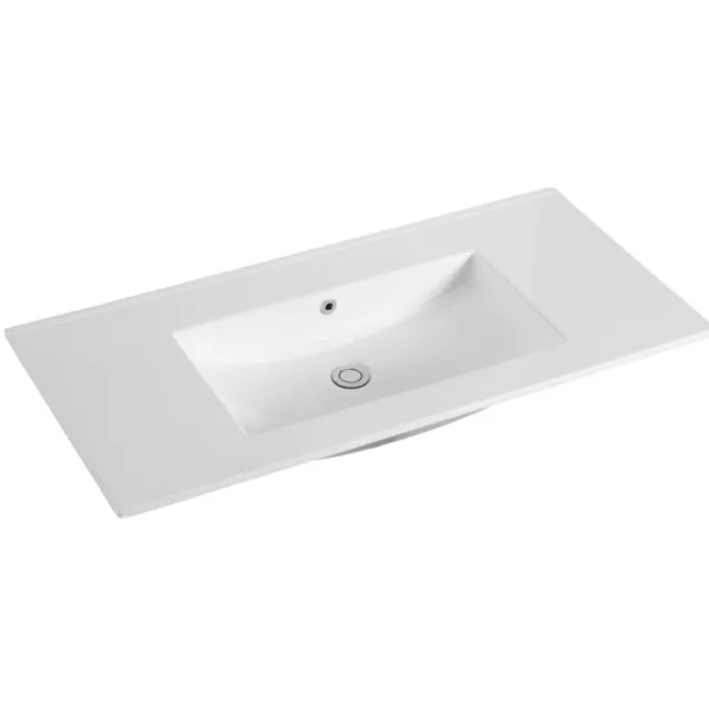 Sanilux Wastafel Sanilux Classic 100x47x2,5 cm Keramiek Wit (zonder kraangat)