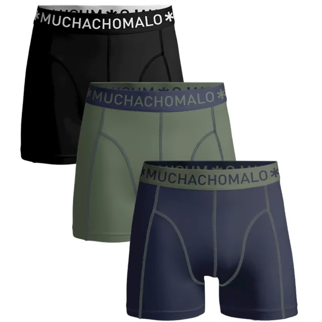 Muchachomalo Heren 3-pack Boxershorts Effen Veelkleurig