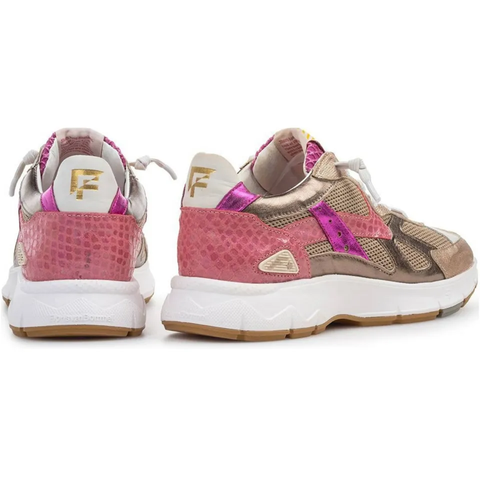 Floris Van Bommel Daysi 05.03 leren sneakers brons/roze, foto 3