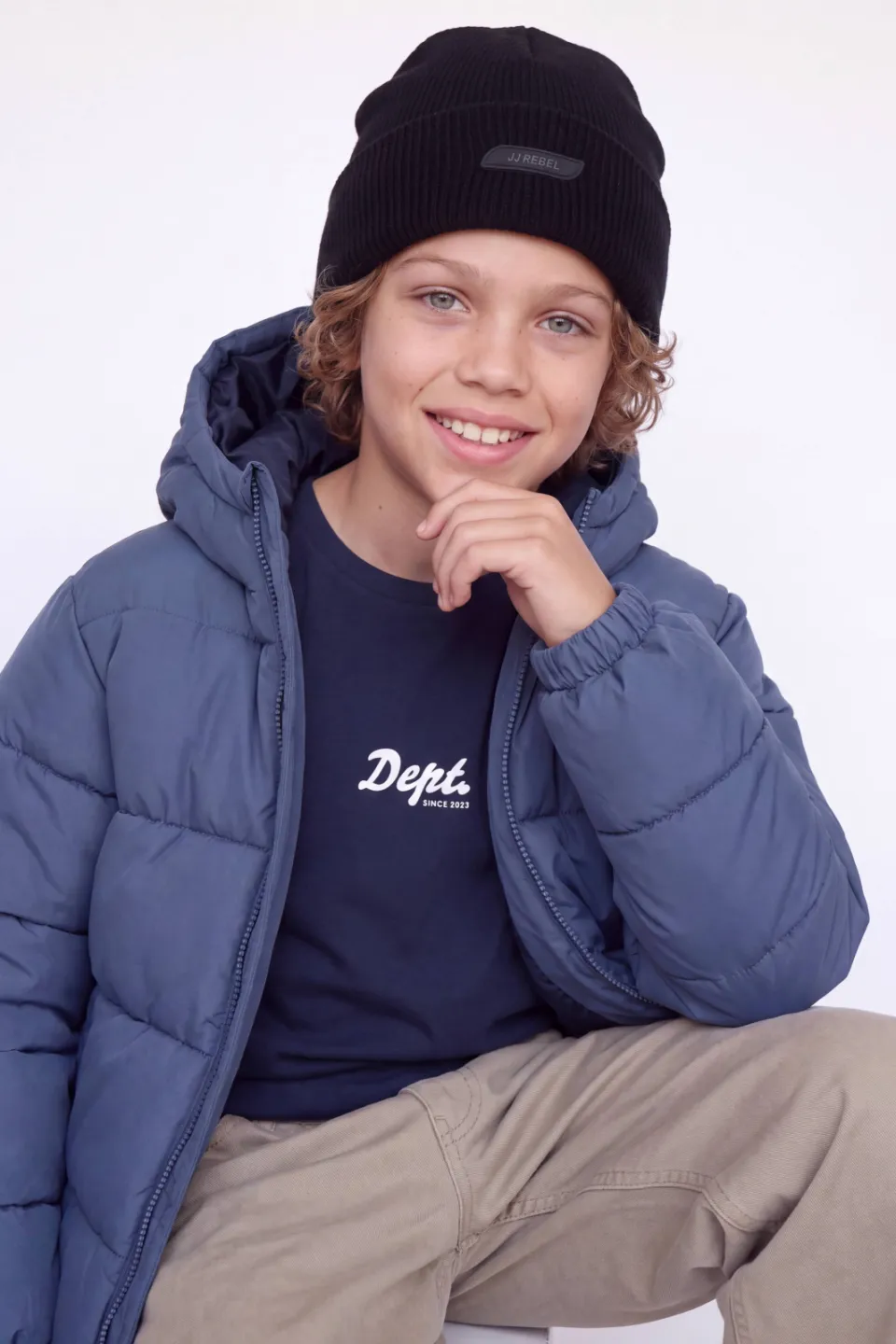 JJ Rebel pufferjas blauw, foto 5