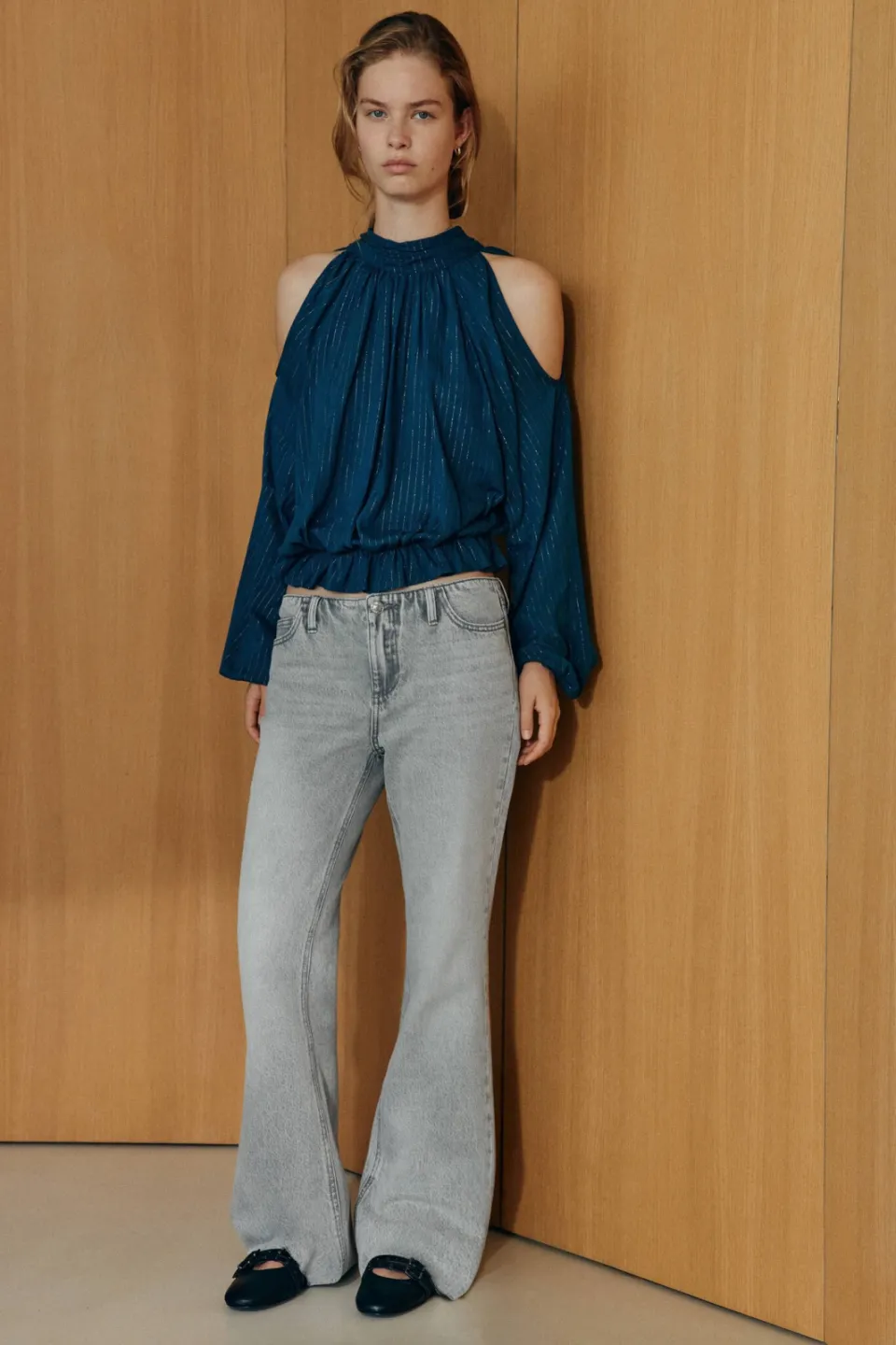 Mango TEEN flared jeans - changeant grijs, foto 3