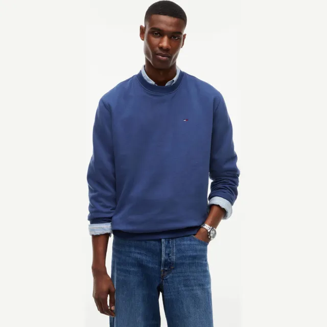 Tommy Jeans regular fit sweater met logo - donkerblauw Basic Navy