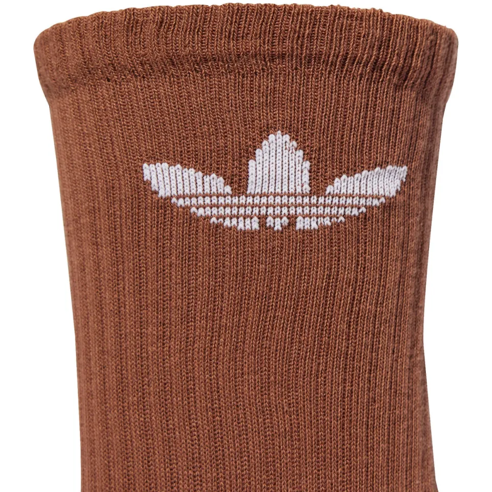 Adidas Trefoil Cushion sokken beige/wit/bruin set van 6, foto 4