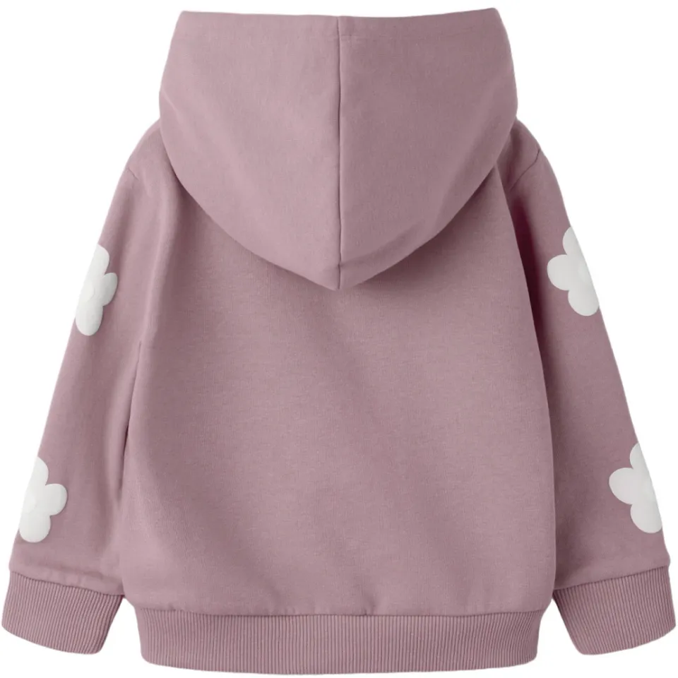 NAME IT MINI gebloemde hoodie - lila, foto 2
