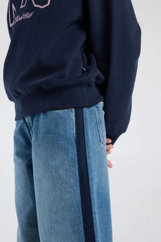 America Today wide leg jeans - medium blue denim, foto 3