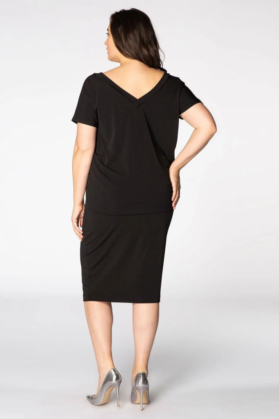 Yoek Rok stretch zwart, foto 4