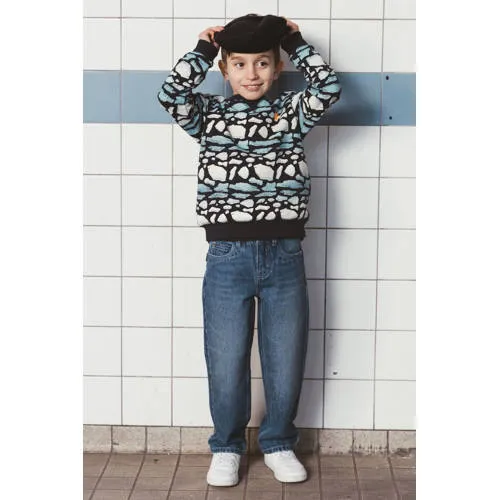 TYGO & vito sweater met print - donkerblauw, foto 4