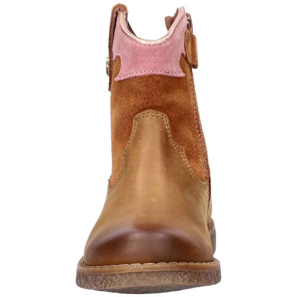 Nelson Kids leren laarzen - cognac/roze, foto 5