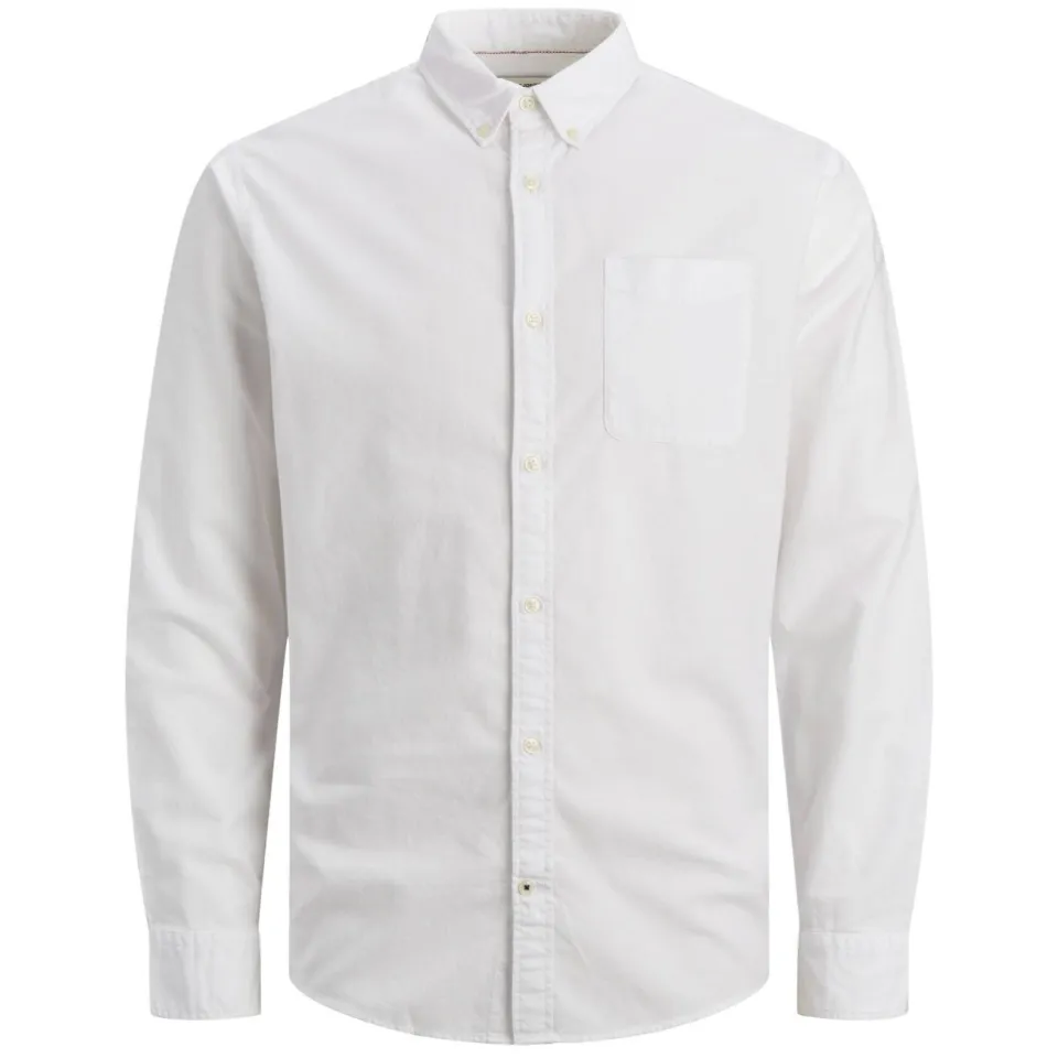 Jack & Jones ESSENTIALS casual overhemd wit, foto 2