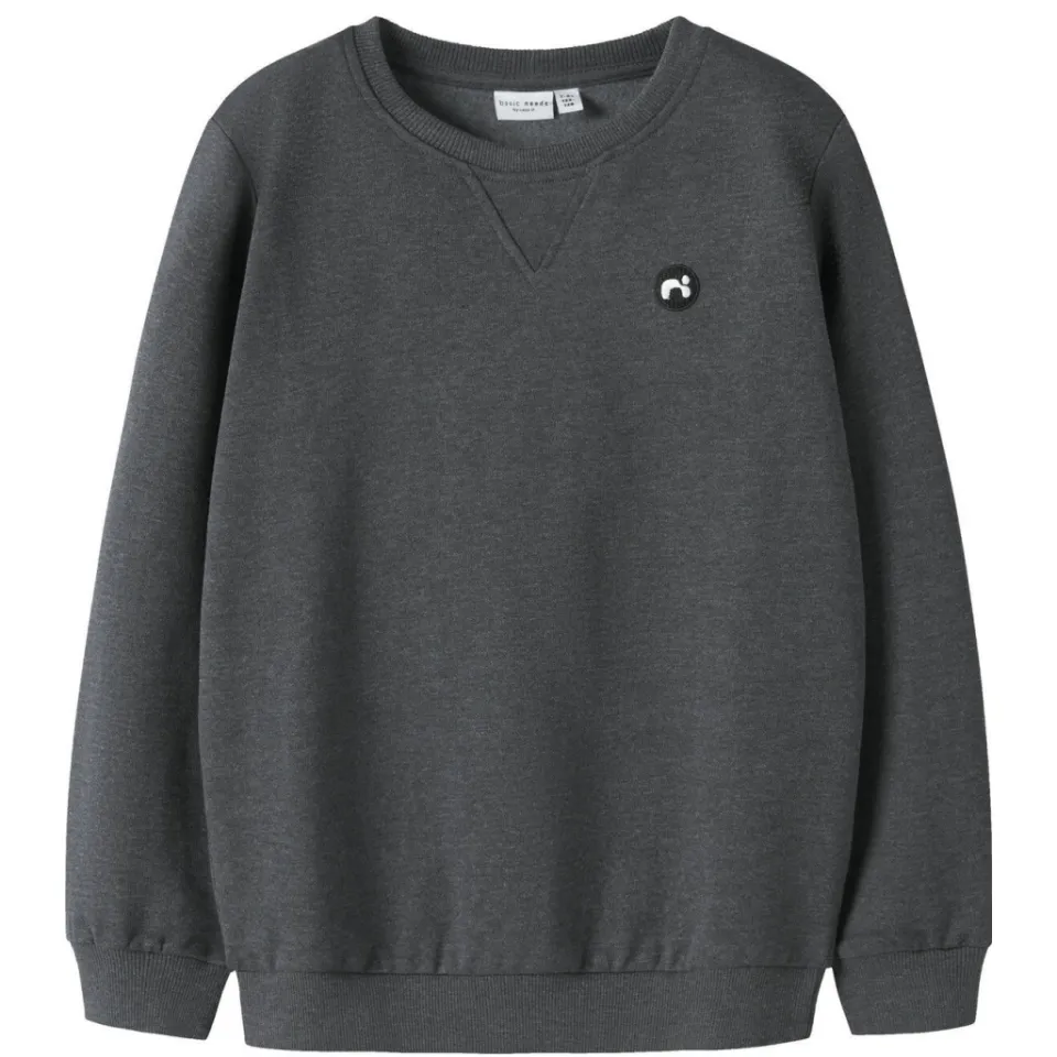 NAME IT KIDS sweater donkergrijs melange, foto 2