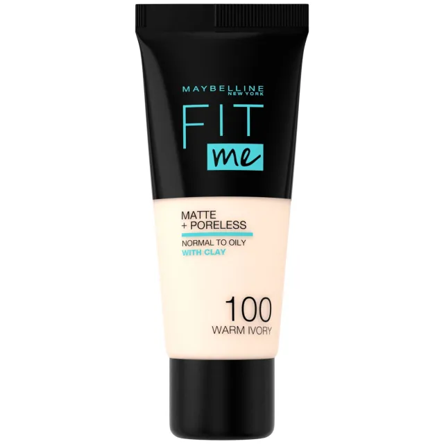 Maybelline New York Fit me Matte + Poreless liquid foundation - 100 Warm Ivory Beige