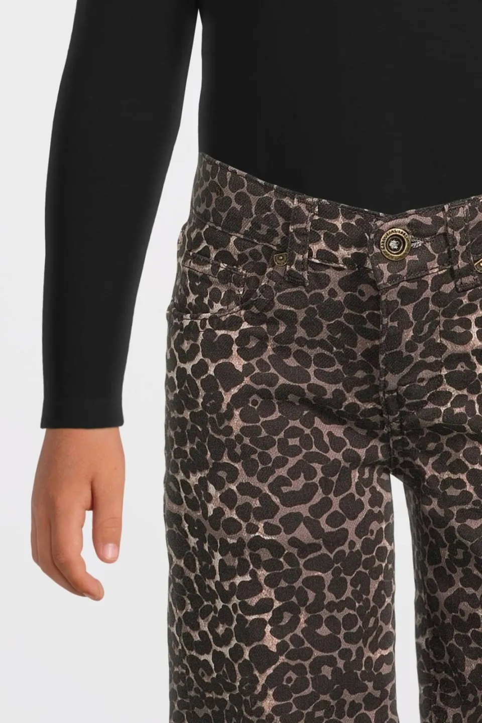 Cars straight jeans high waist bruin, foto 6