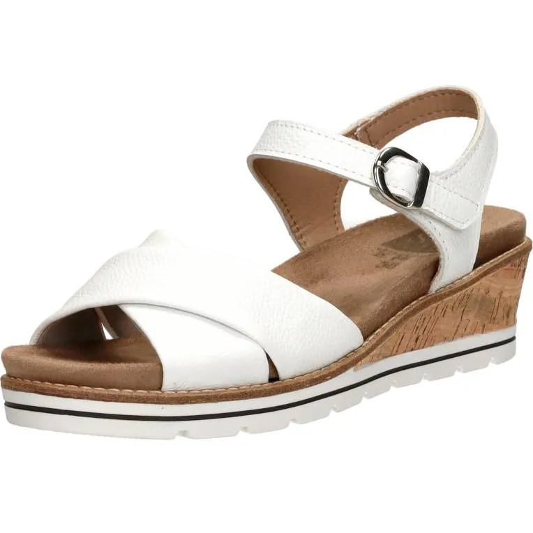 Sub55 Comfort Collection Klara 02 sleehak sandaal wit, foto 3