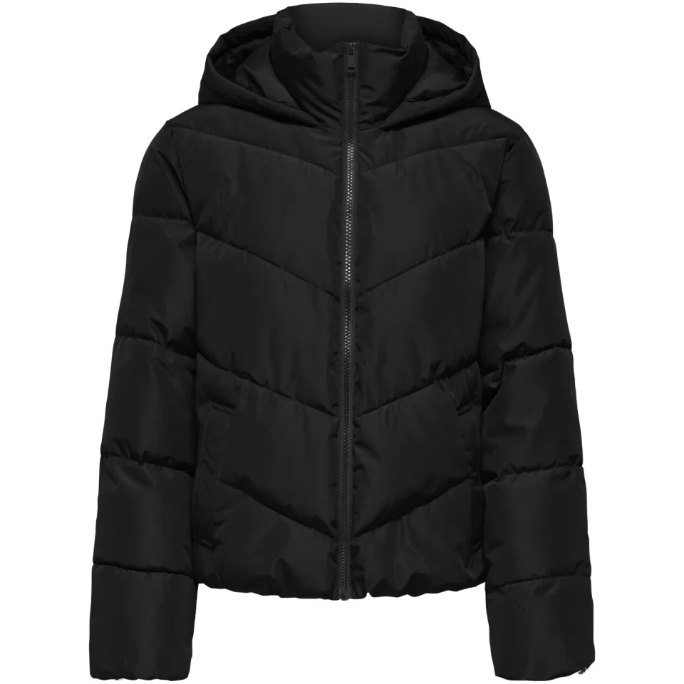 Only ONLCLAIR puffer jas met capuchon zwart, foto 2