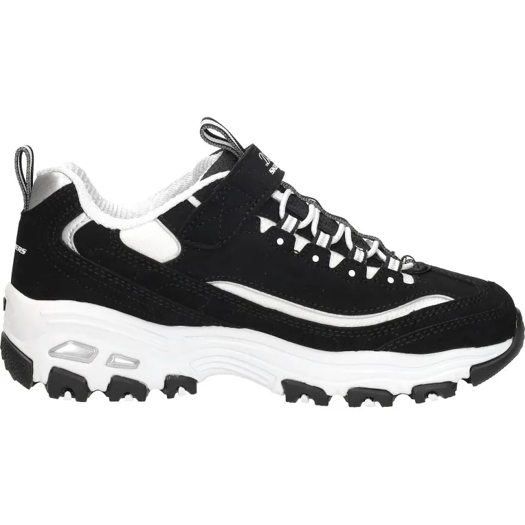Skechers D'lites lage sneakers zwart