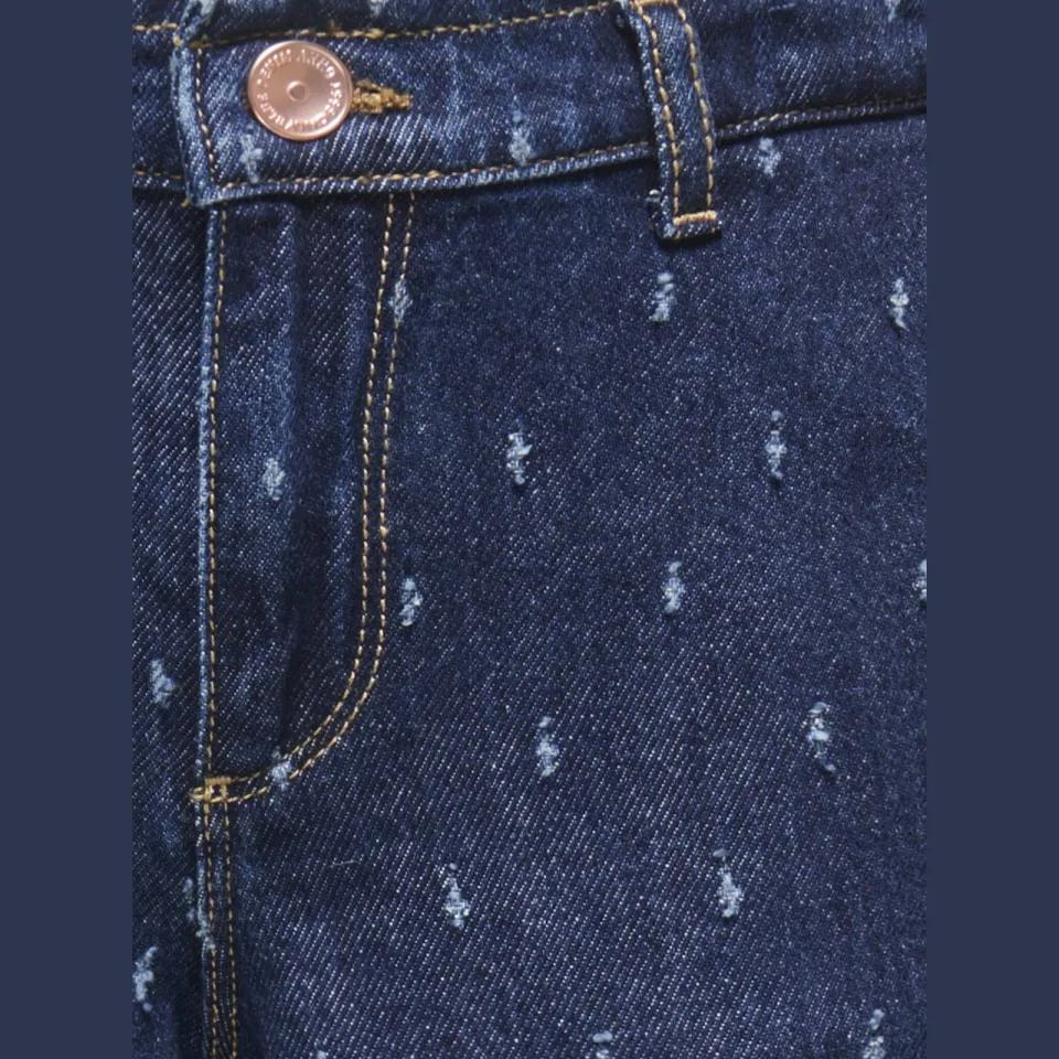 KIDS ONLY GIRL wide leg jeans met print - dark blue, foto 3