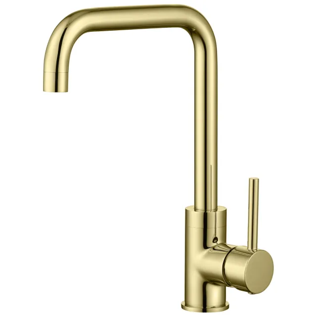 Best Design Keukenmengkraan Best Design Nancy Uitloop Gebogen 31.7 cm 1-hendel Mat Goud