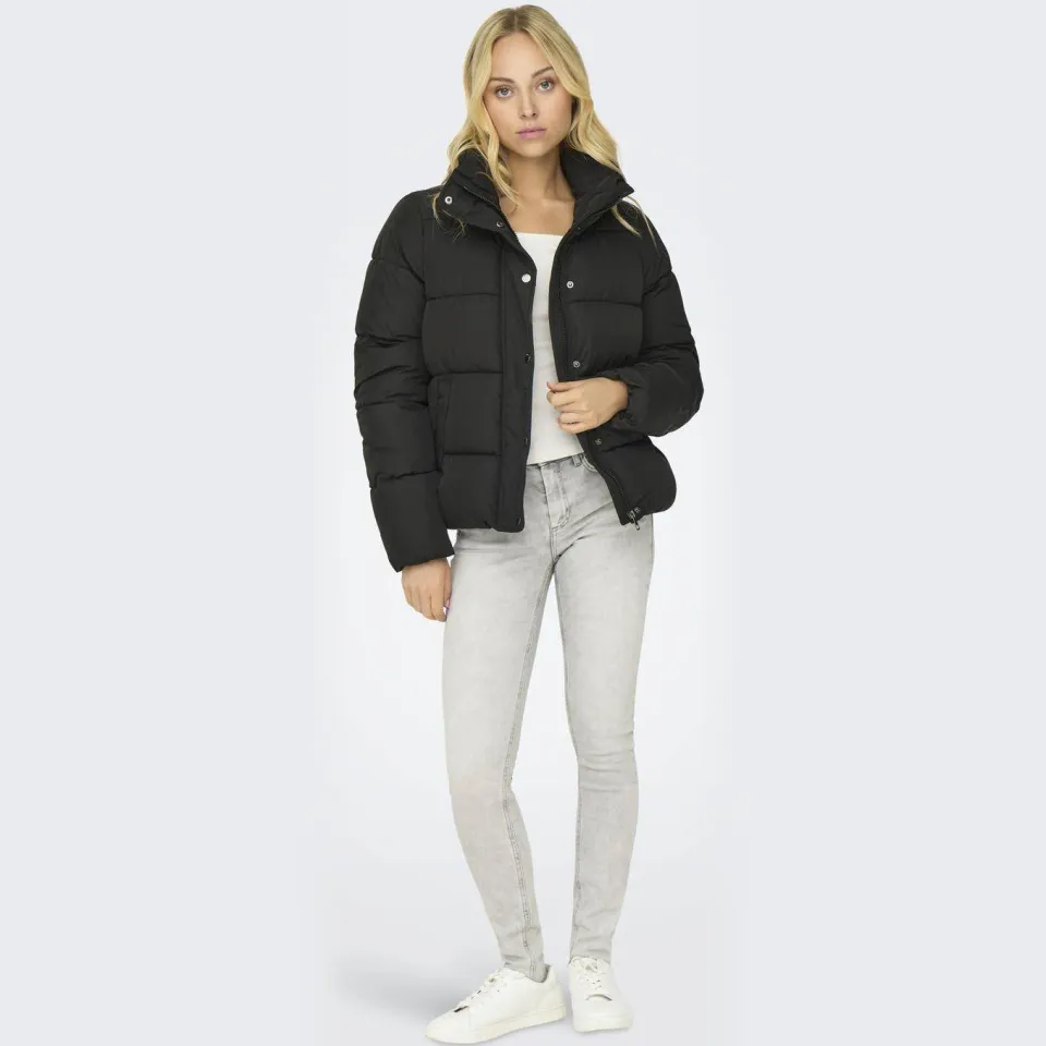 Only ONLNEWCOOL gewatteerde jas zwart