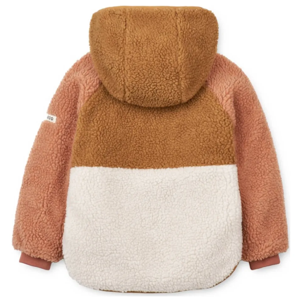 Liewood Jackson reversible gewatteerde winterjas roze/bruin/wit, foto 4