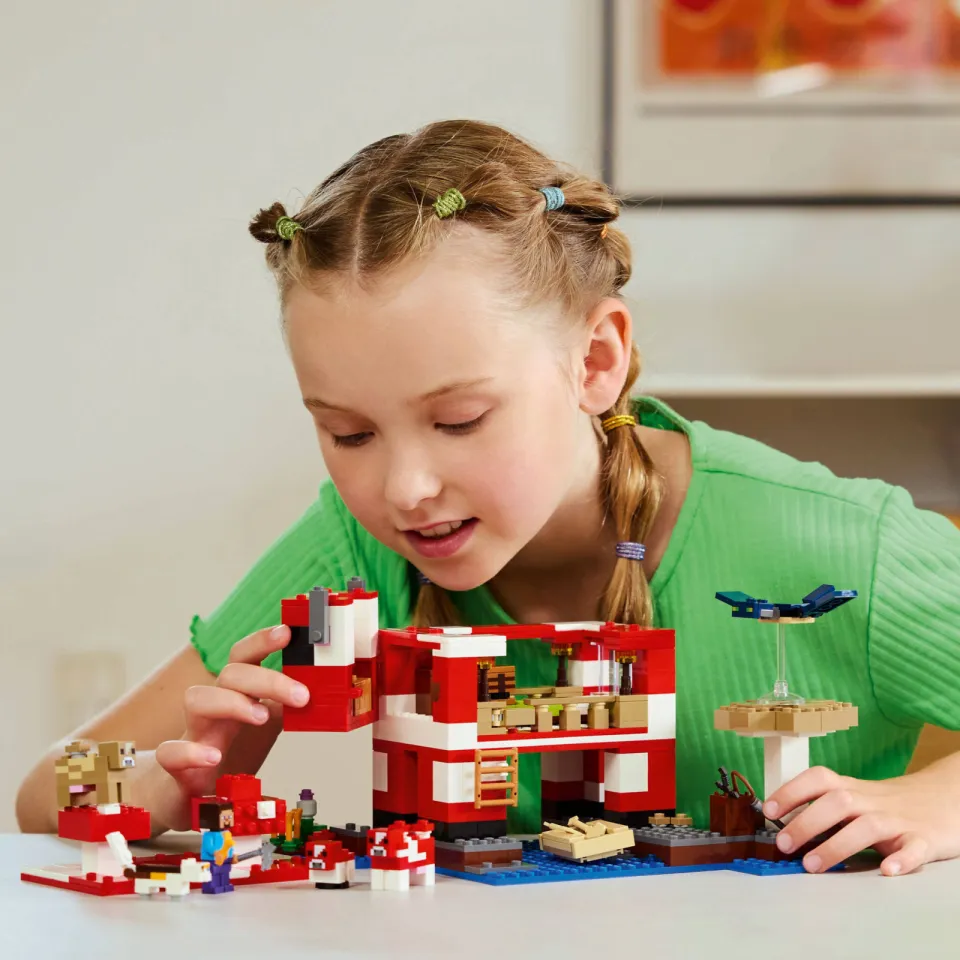 Lego Minecraft Het Mooshroom huis, gamingspeelgoed 21270, foto 5