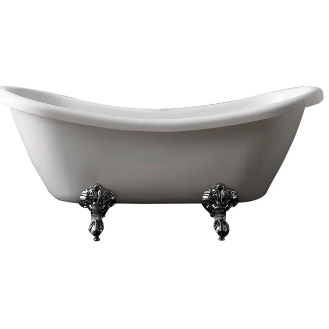 Best Design Double-Ended-Slip nostalgisch vrijstaand bad wit