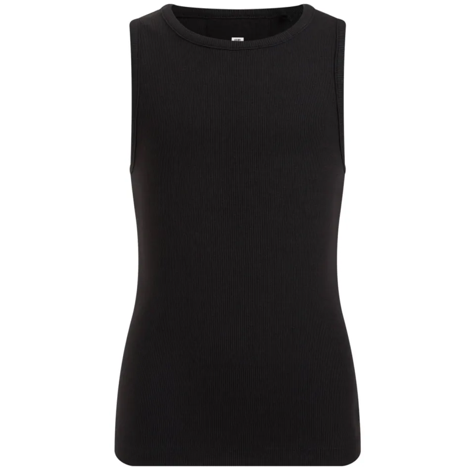 WE Fashion ribgebreide top zwart, foto 3