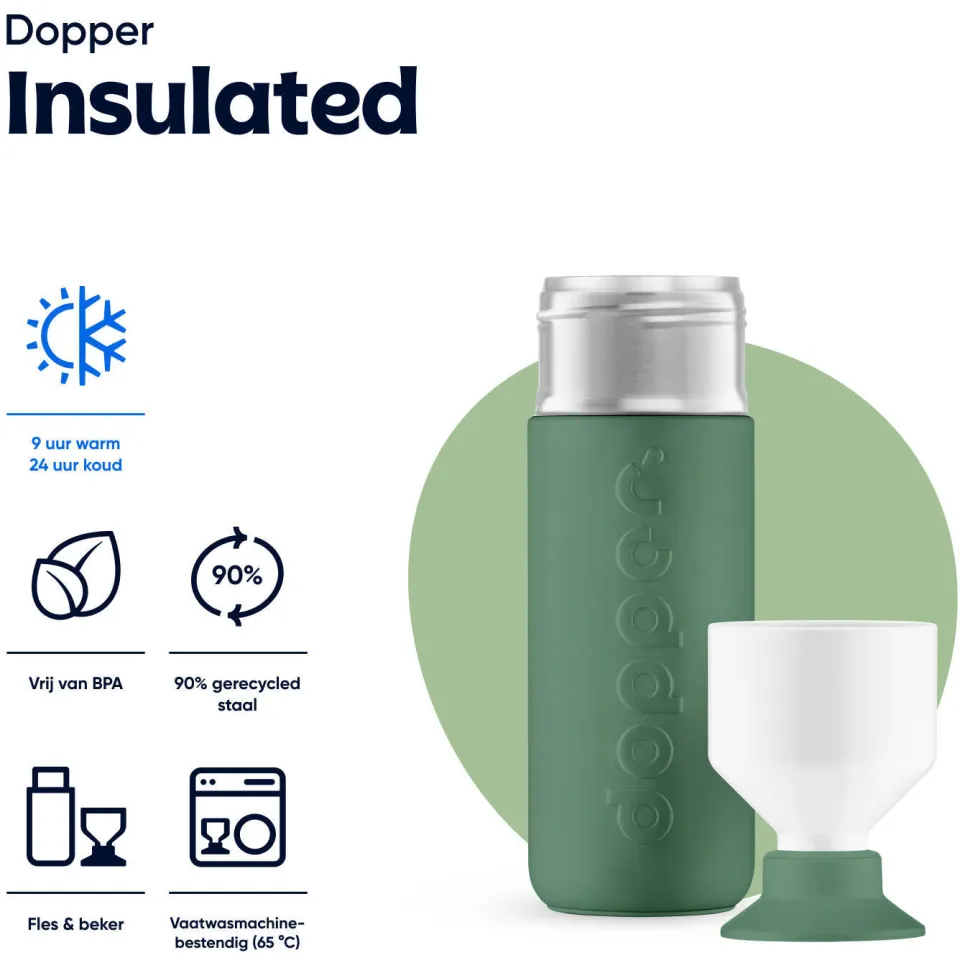 Dopper Insulated isoleerfles 580 ml groen, foto 5